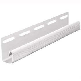 J-профиль к сайдингу FineBer Classic Color, белый, 3м (уп 40 шт)